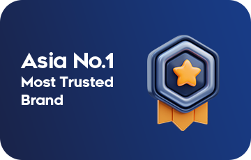 AP33 banner highlighting its status as Asia’s No.1 most trusted brand, with premium visuals, trust badges, and bold text emphasizing reliability and reputation.
