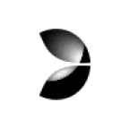 Evolution Gaming black and white logo with minimalist leaf-like shapes on a white background