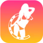 Sexy Gaming logo featuring a silhouette of a woman in a bikini posed beside a casino chip on a pink-orange gradient background
