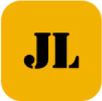 JILI logo with bold black initials “JL” on a bright yellow background